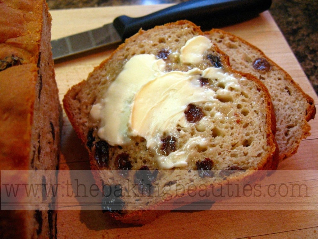 Gluten-free Oatmeal Cinnamon Raisin Bread | The Baking Beauties