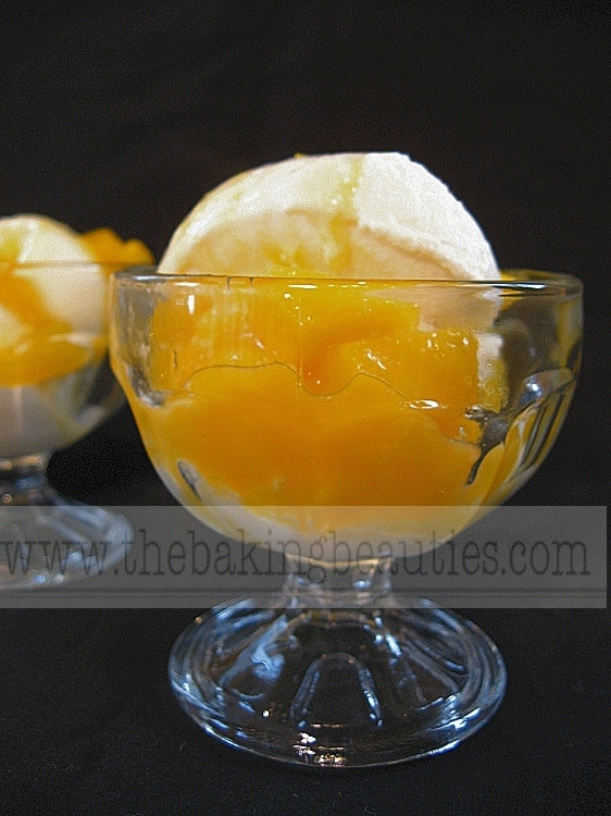 Mango Topping - great for ice cream, cake, etc. | The Baking Beauties