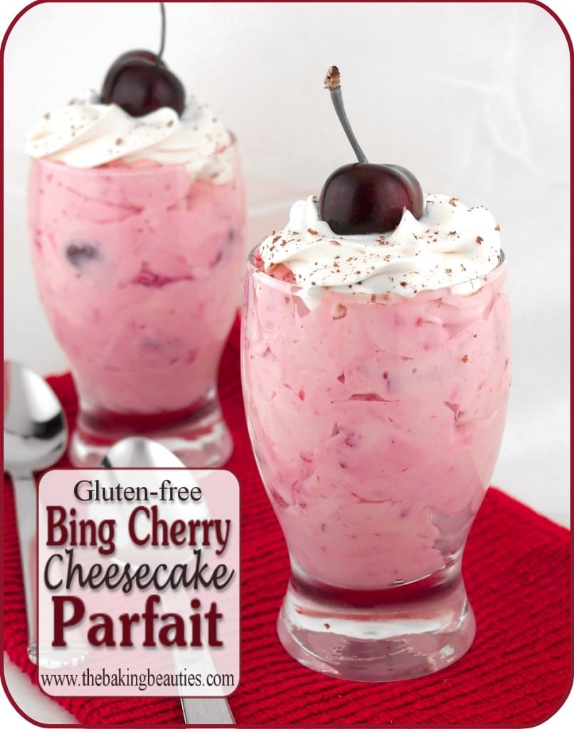 Gluten-free Bing Cherry Cheesecake Parfait | The Baking Beauties