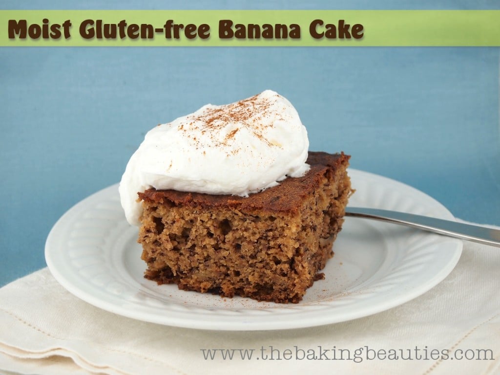 Moist Gluten Free Banana Cake from The Baking Beauties