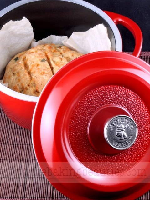 Gluten-Free Dutch Oven Cheddar and Beer Bread | The Baking Beauties