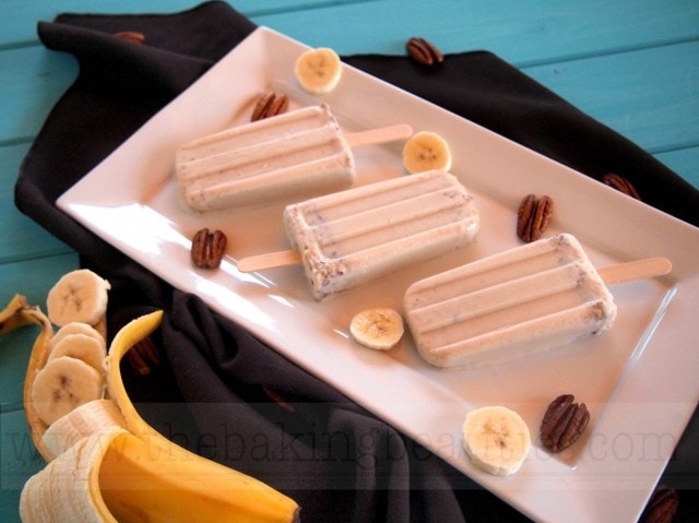 Bananas Foster Popsicles | The Baking Beauties
