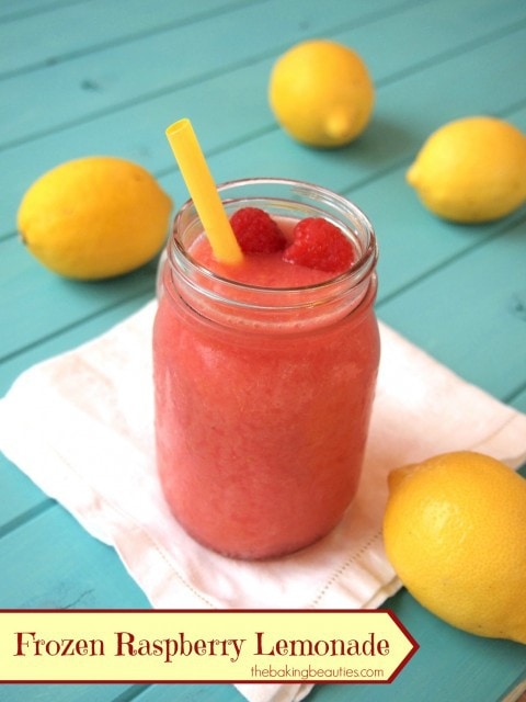 Frozen Raspberry Lemonade | The Baking Beauties