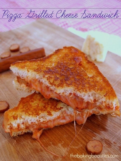 Gluten Free Pizza Grilled Cheese Sandwich | The Baking Beauties