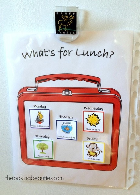 Free Printable Lunch Planner | The Baking Beauties