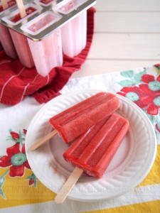 Strawberry Rhubarb Popsicles