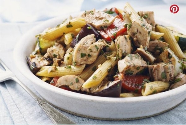 Chicken and Pasta Salad (use gluten-free pasta)