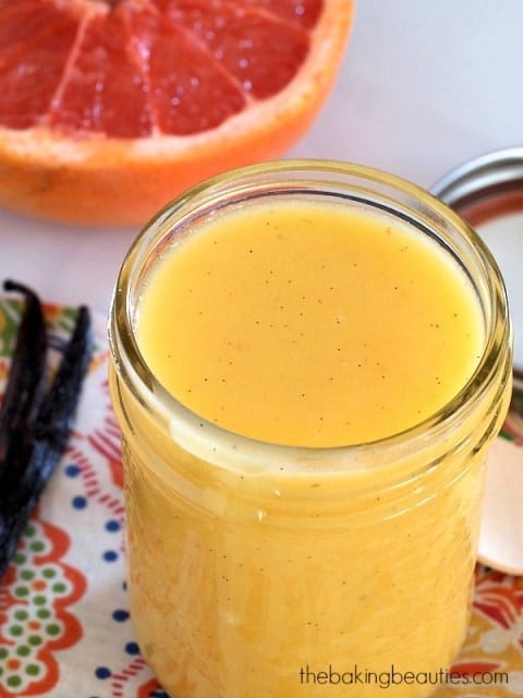 Easy Vanilla Grapefruit Curd from The Baking Beauties