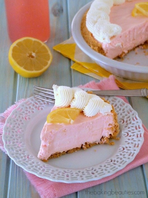 Gluten Free Pink Lemonade Pie from the Baking Beauties